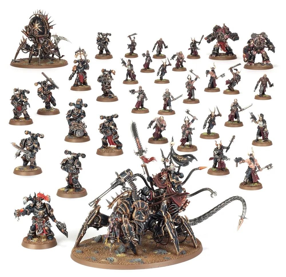 [71-44] Warhammer 40K - Chaos Space Marines - Bande de Guerre Hellforged