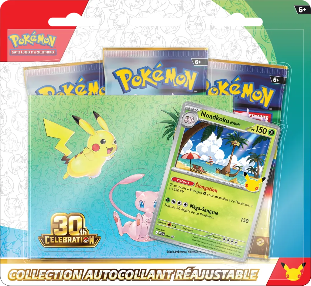 Pokémon - 30th Celebration - Tech Sticker Mew Collection (Français)