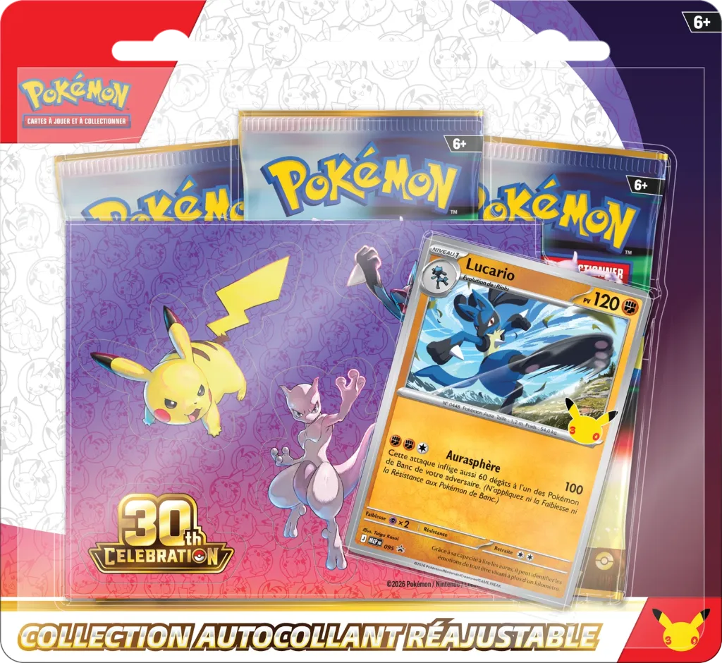 Pokémon - 30th Celebration - Tech Sticker Mewtwo Collection (Français)